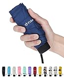 Fidus Ultra light Mini Compact Travel Umbrella – Windproof Portable Parasol Sun & Rain Outdoor Golf Umbrella With 95% UV Protection for Women Men Kids-RoyalBlue