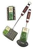 Charcoal Companion CC6495 Football Barbecue Grill Brush, Grill Spatula With Bottle Opener & Corn Holders Set - BBQ Tools