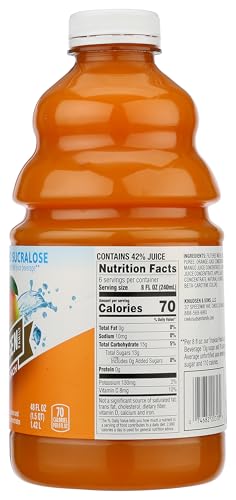 RW KNUDSEN VARIETY PACK LOWER SUGAR NO SUCRALOSE 100% JUICE 48 FL OZ PLASTIC BOTTLE 5 PACK