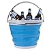 Simply Genius 10L Foldable Silicone Collapsible Bucket 2.6 Gallon Clean Camping Car Beach