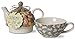Pavilion Gift Company Bloom Grandma's Love Ceramic Tea for One, 15 oz, Multicolor