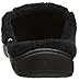 ISOTONER Men's Microterry Ergo Hoodback Slipper, Black, X-Large