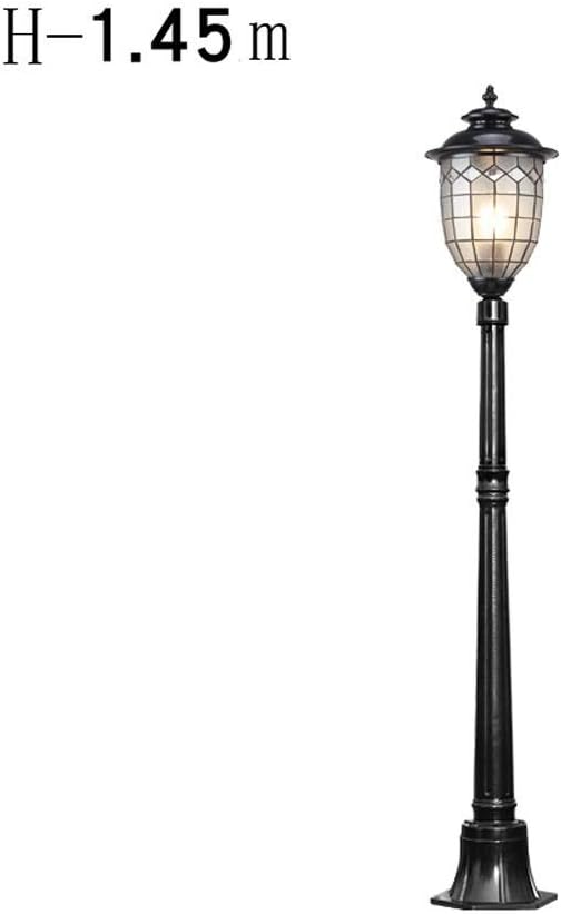 Outdoor Pollerleuchte Vintage E27 Aussenleuchte Schwarz Aluminium Und Glas Schatten Antik Strassenleuchte Hohe 140cm Kandelaber Gartenleuchte Landschaft Villa Wegeleuchte Amazon De Beleuchtung