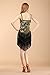 BELLYQUEEN Women Latin Dance Dress Sexy Halter Sequins Tassel 1920s Flapper Dress