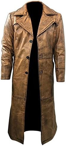 Batman Trench Coat | Dawn of Justice Knight mare | Leather Long coat for sale on Amazon (XXL)