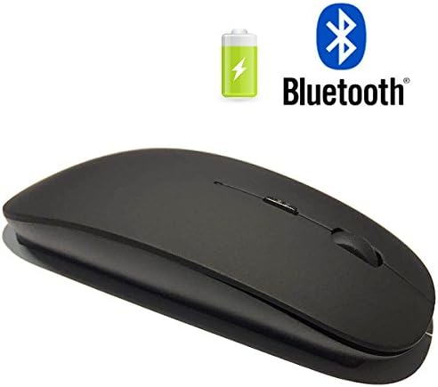 Bluetooth Mouse Rechargeable for Laptop Bluetooth Mouse for MacBook Pro Wireless Mouse for MacBook Pro MacBook Air Mac Tablet Windows PC (black)