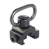 Pinty Heavy Duty Tactical Link QD Sling Swivel Mount Flush Push Button for Picatinny Weaver Quick Detach