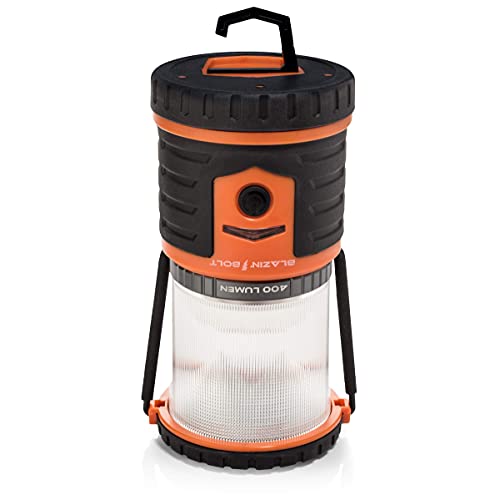Blazin Bolt 400 Lumen Brightest LED Rechargeable Lantern Hurricane