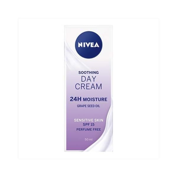 NIVEA-Sensitive-Day-Cream-50-ml-Face-Cream-and-Moisturiser-with-SPF-15-for-Sensitive-Skin-Summer-Skin-Care-Essentials-Sensitive-Moisturising-Cream NIVEA Sensitive Day Cream (50 ml), Face Cream and Moisturiser with SPF 15 for Sensitive Skin, Summer Skin Care…