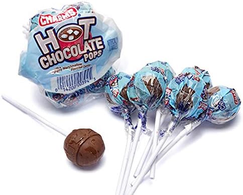 Amazon Com Hot Chocolate Pops With Marshmallow Flavored Center 3 Packages Of 7 Grocery Gourmet Food
