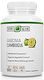 Garcinia Cambogia Extract Pure 95% HCA - Natural Appetite Suppressant, Carb Blocker, Fat Burning Weight Loss Supplement. 60 Capsules. 1400mg Per Serving