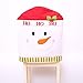 Homecube Dining Chair Slip Covers - 3 PCS Christmas Snowman Santa Claus and Santa Deer Chair Back Covers for Dining Room Home Holiday Party Family Composition