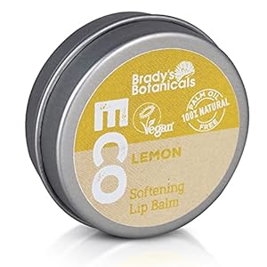 Lemon flavour 100% natural, vegan lip balm. Set of 3 lip Cream. Gift set for men and women. Coconut oil & Candelilla wax…