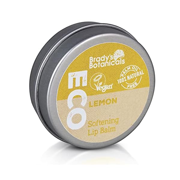 Lemon flavour 100% natural, vegan lip balm. Set of 3 lip Cream. Gift set for men and women. Coconut oil & Candelilla wax…