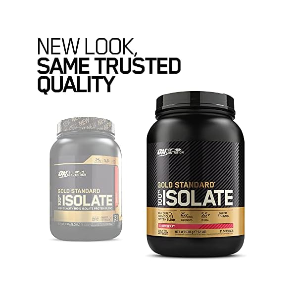 Optimum-Nutrition-ON-Gold-Standard-100-Isolate-Whey-Protein-High-Protein-Powder-with-Naturally-Occurring-BCAAs-and-Glutamine-Strawberry-31-Servings-930-g-Packaging-May-Vary Optimum Nutrition ON Gold Standard 100% Isolate Whey Protein, High Protein Powder with Naturally Occurring BCAAs and…