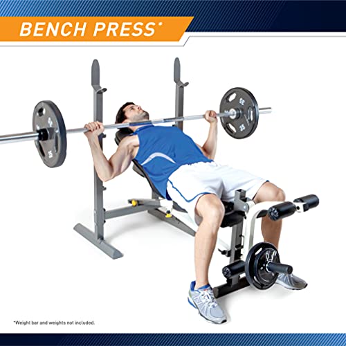 Marcy Folding Standard Weight Bench Easy Storage MWB20100 Pricepulse