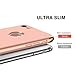 RANVOO iPhone 7 Case, Slim Fit Thin Hard Stylish Cover 3 in 1 Detachable Case, Rose Gold, [Clip-ON Series]