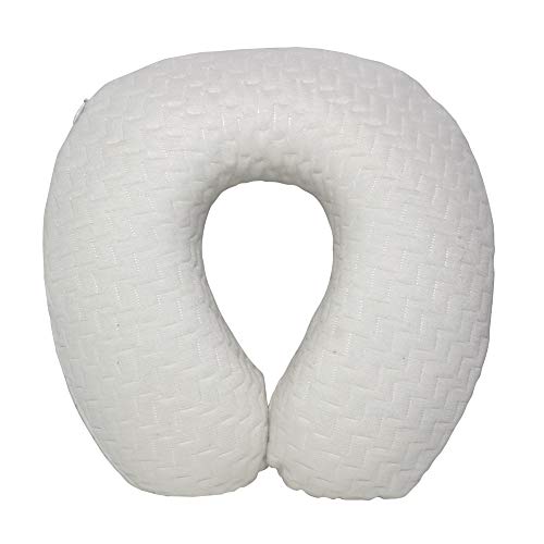 Premium Orthopaedic Memory Foam Pillows by PerfectSense - Ergonomic Travel Neck Pillow for Neck and Shoulder Support with Removable & Washable Hypoallergenic Soft Bamboo Cover (Ideal for Plane and Car Rides)