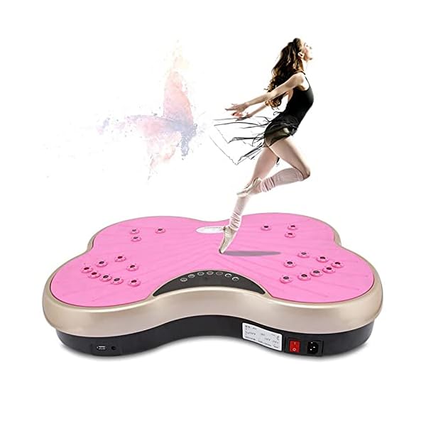Vibration-Plate-Vibration-Plate-Exercise-Machine-With-Bluetooth-Speaker-Remote-Control-Vibration-Fitness-Trainer-For-Weight-Loss-Body-Toning-300lb-Max-LoadColorPink-vibration-plate-powerf Vibration Plate, Vibration Plate Exercise Machine With Bluetooth Speaker, Remote Control, Vibration Fitness Trainer For Weight Loss & Body Toning, 300lb Max Load.(Color:Pink vibration plate powerf