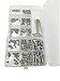 HVAZI 240pcs M3 M4 M5 M6 M8 Metric 304 Stainless Steel Hex Socket Set Screw Assortment Kit