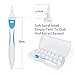 Ear Cleaner Swab，Easy Earwax Removal Soft Spiral Cleaner ，with 16 Washable Silicone Tips