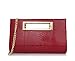 Hoxis Classic Crocodile Pattern Faux Patent Leather Cut It Out Clutch with Shoulder Strap Womens Handbag (Burgundy)