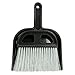 Detailer's Choice 4B3208 Broom and Dust Pan , Black