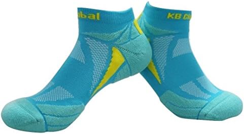 Compression socks, Women's low cut socks, Performance athletic socks for running, tennis, and casual use. (5-9, Blue)