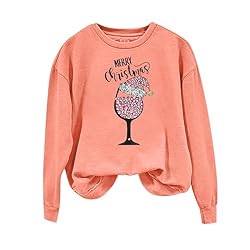 SMIDOW Plus Size Funny Christmas Shirts For Women