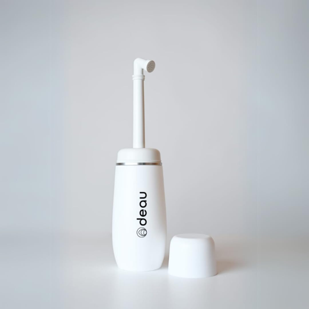 Postpartum Portable Bidet 400ml - Retractable Intimate Shower Head for Women - Peri Bottle After Childbirth - Discreet Travel Bidet BPA Free - ODEAU