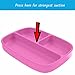 Silikong Suction Plate for Toddlers + Silicone Spoon | Microwave, Dishwasher and Oven Safe | Stay Put Divided Baby Feeding Set for Babies and Infants