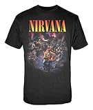 FEA Men's Nirvana Live Concert Photo Men's T-Shirt,Black,Small