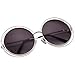 VIVIENFANG Full Metal Double Circle Wire Frame Oversized Round Sunglasses Polarized 86613