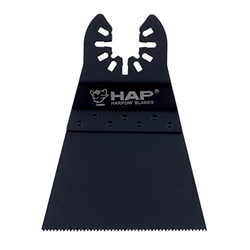 Harpow 5 pieces Standard 2-1/2" wide wood/plastic blade,power oscillating tool blades,multitool blades,power tool saw blades,fits Fein Bosch Craftsman Rockwell Einhell Westfalia Ferm Pro-Line Matrix tools