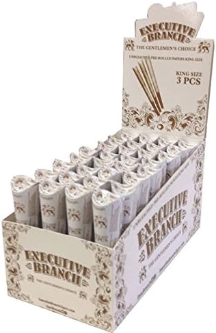 EXECUTIVE BRANCH PRE-ROLLED KING SIZE 1 x 3 CONES - 5 PACKS (15 CONES) BY MAKBROS