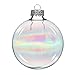 Darice 2611-80 70mm Iris Clear Glass Ball Ornaments , Pack of 6