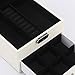 B.Catcher Jewelry Box Organizer for Women with Drawer and Lock White Travel Jewelry Case Medium Cosmetic Storage Holder