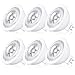 Pack of 6 Luxrite MR16 LED Bulb, 50W Equivalent, 5000K Bright White, 550 Lumens, ENERGYSTAR, 7W LED Spotlight Bulb, 12V, 40 Degree Beam Angle, UL Listed, Dimmable, GU5.3 Base