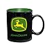Vandor 28061 John Deere 20 oz Ceramic Mug, Black, Green, and Yellow