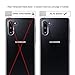 for Samsung Galaxy Note 10 Plus Case Clear Slim Tempered Glass Transparent Back Shockproof Rugged Hybrid Case Cover [VVUP] 6.8