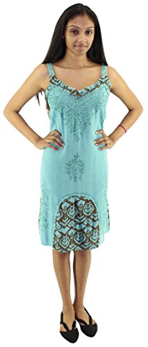 Fashion Island Women's Acid Wash Spaghetti strap Dress