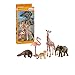 Schleich Wild Life, Realistic Animal Toys Set with Flamingo, Cheetah, Giraffe, Elephant and Pangolin, Ages 3+