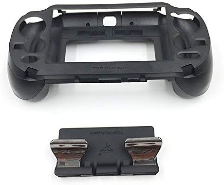 L3 R3 Matte Hand Grip Handle Joypad Stand Case with L2 R2 Trigger Button for PSV1000 PSV 1000 PS VITA 1000 Game Console - Black