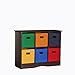 RiverRidge 6 Bin Storage Cabinet for Kids, Espresso