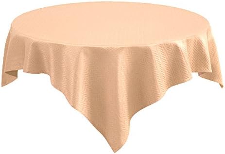 Cleib herringbone pattern and water-repellent table cloth about 90x90cm beige FS006