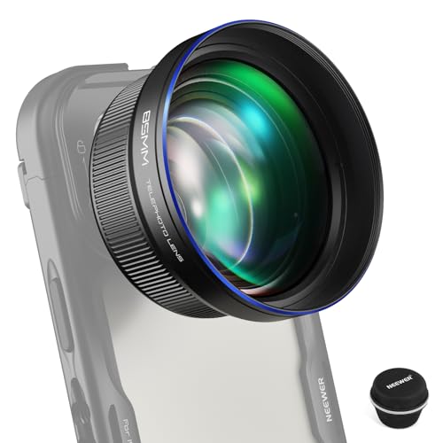 NEEWER HD 85MM Telephoto Handy Objektiv nur für 17mm Gewinde Rückplatte