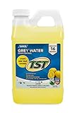 Camco TST Lemon Scent RV Grey Water Odor Control, Stops Sink Trap Odors, For Use In Drains, Sink Traps and Waste Vents, Treats up to 16 - 40 Gallon Holding Tanks (64 Ounce Bottle) - 40256