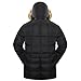 Valuker Men's Down Coat With Fur Hood With 90% Down Parka Puffer Jacket