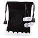 GOgroove Silver Earbuds In-Ear Earphones with Deep Bass & Custom Ear Gels - Noise Isolating Design , Durable Alloy Housing , & Angled for Comfort - Great for the Music , Podcasts , & More