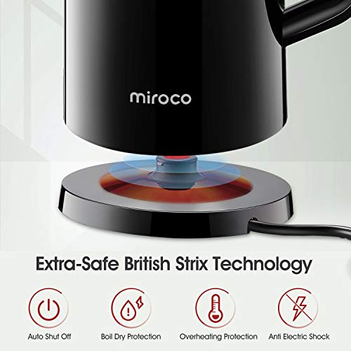 Miroco Electric Kettle Temperature Control 1.7L Double Wall Keep Warm